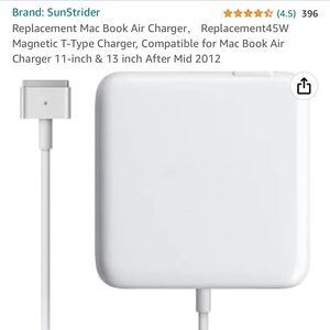 Replacement MacBook Air charger